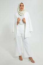 تنزيل الصورة على معرض الصور، Redtag-Ivory-High-Neck-Extended-Sleeve-Blouse-Blouses-Women&#39;s-
