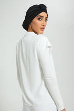 تنزيل الصورة على معرض الصور، Redtag-Ivory-High-Neck-Extended-Sleeve-Blouse-Blouses-Women&#39;s-
