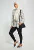 Redtag-Beige-Check-Shirt-Blouses-Women's-