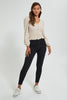 Redtag-Beige-Button-Front-Shirred-Waist-Top-Tops-Women's-0
