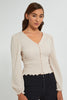 Redtag-Beige-Button-Front-Shirred-Waist-Top-Tops-Women's-0