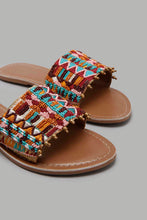 Load image into Gallery viewer, Multicolour Embroidered Mule
