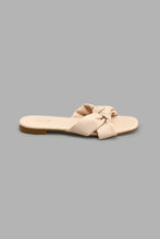 Load image into Gallery viewer, Redtag-Natural-Knot-Sandals-Colour:Beige,-Filter:Women&#39;s-Footwear,-New-In,-New-In-Women-FOO,-Non-Sale,-S22A,-Section:Women,-Women-Casual-Sandals-Women&#39;s-
