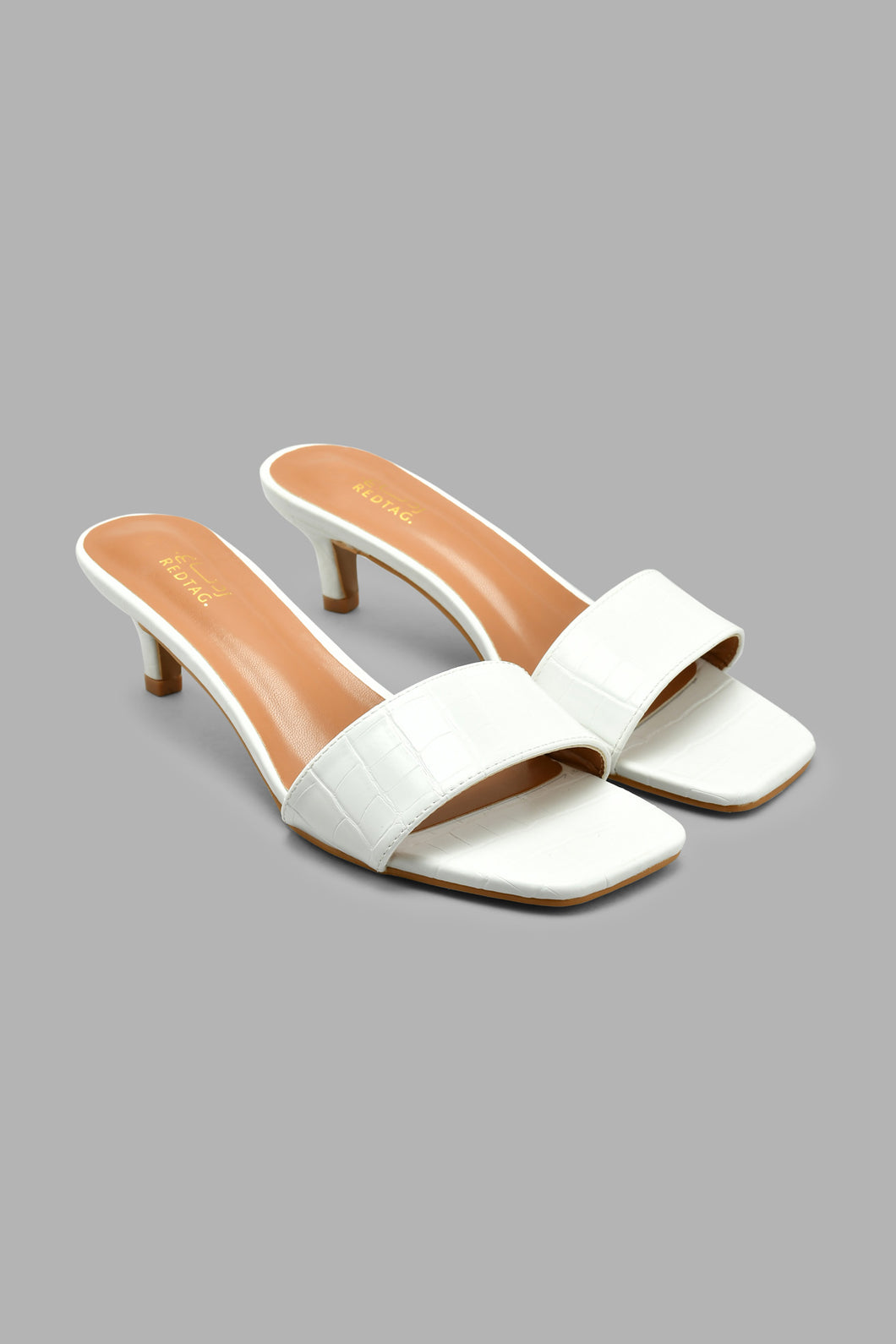 Redtag-White-Croc-Skin-Mule-Mules-Women's-