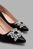 Redtag-Black-Court-With-Embellishment-Court-Shoes-Women's-