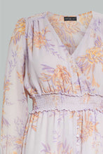 تنزيل الصورة على معرض الصور، Redtag-Floral-Print-Wrap-Midi-Dress-Dresses-Women&#39;s-
