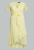 Redtag-Yellow-Wrap-Midi-Dress-Dresses-Women's-