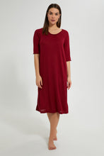 تنزيل الصورة على معرض الصور، Redtag-Plain-Knitted-Nightgown-Nightgowns-Women's-
