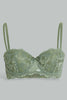 Redtag-Olive/Yellow-Plain-Padded-Push-Up-Bra-(2-Pack)-Push-up-Bras-Women's-