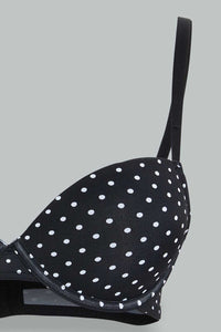 Redtag-Pink-Floral-Printed/Green-Plain-Padded-Push-Up-Bra-(2-Pack)-Push-up-Bras-Women's-