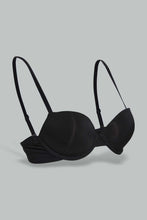 Load image into Gallery viewer, Redtag-Black-Plain-Padded-Push-Up-Bra-Push-up-Bras-Women&#39;s-
