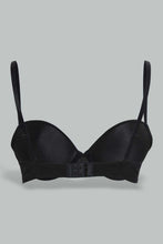 Load image into Gallery viewer, Redtag-Black-Plain-Padded-Push-Up-Bra-Push-up-Bras-Women&#39;s-
