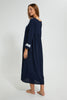Redtag-Navy-Plain-Nightgown-With-Lace-Nightgowns-Women's-