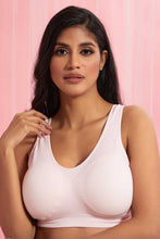 Load image into Gallery viewer, Redtag-Ivory/Pale-Pink-Plain-Padded-Comfort-Bra-(2-Pack)-Comfort-Bras-Women&#39;s-
