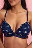 Redtag-Navy/Pink-Floral-Printed-Padded-Non-Wired-Bra-(2-Pack)-Non-Wired-Padded-Women's-