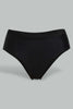 Redtag-Black/Beige/White-Plain-Boyleg-Brief-(3-Pack)-Briefs-Boyleg-Women's-