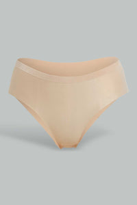 Redtag-Black/Beige/White-Plain-Boyleg-Brief-(3-Pack)-Briefs-Boyleg-Women's-