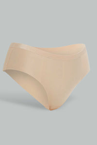 Redtag-Black/Beige/White-Plain-Boyleg-Brief-(3-Pack)-Briefs-Boyleg-Women's-