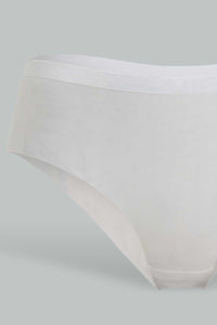 Redtag-Black/Beige/White-Plain-Boyleg-Brief-(3-Pack)-Briefs-Boyleg-Women's-