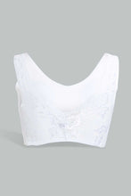 Load image into Gallery viewer, Redtag-White-Plain-Padded-Comfort-Bra-With-Lace-Comfort-Bras-Women&#39;s-
