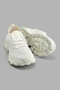 Redtag-Ivory-Diamante-Trainer-Colour:Ivory,-Filter:Girls-Footwear-(5-to-14-Yrs),-GSR-Trainers,-New-In,-New-In-GSR-FOO,-Non-Sale,-S22A,-Section:Kidswear-Senior-Girls-5 to 14 Years