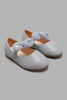 Redtag-Grey-Bow-Trim-Ballerina-Colour:Grey,-Filter:Girls-Footwear-(3-to-5-Yrs),-GIR-Casual-Shoes,-New-In,-New-In-GIR-FOO,-Non-Sale,-S22A,-Section:Kidswear-Girls-3 to 5 Years