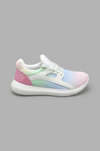 Redtag-White-Shimmery-Shoe-Lace-Sneaker-Colour:White,-Filter:Girls-Footwear-(5-to-14-Yrs),-GSR-Trainers,-New-In,-New-In-GSR-FOO,-Non-Sale,-S22A,-Section:Kidswear-Senior-Girls-5 to 14 Years