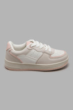 Load image into Gallery viewer, Redtag-White-Perforated-Sneaker-Colour:White,-Filter:Girls-Footwear-(5-to-14-Yrs),-GSR-Trainers,-New-In,-New-In-GSR-FOO,-Non-Sale,-S22A,-Section:Kidswear-Senior-Girls-5 to 14 Years
