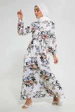 تنزيل الصورة على معرض الصور، Redtag-Blue-Floral-Print-Maxi-Dress-Dresses-Women&#39;s-
