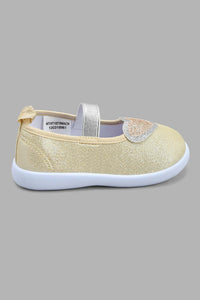 Redtag-Gold-Heart-Trim-Pump-Pumps-Infant-Girls-1 to 3 Years