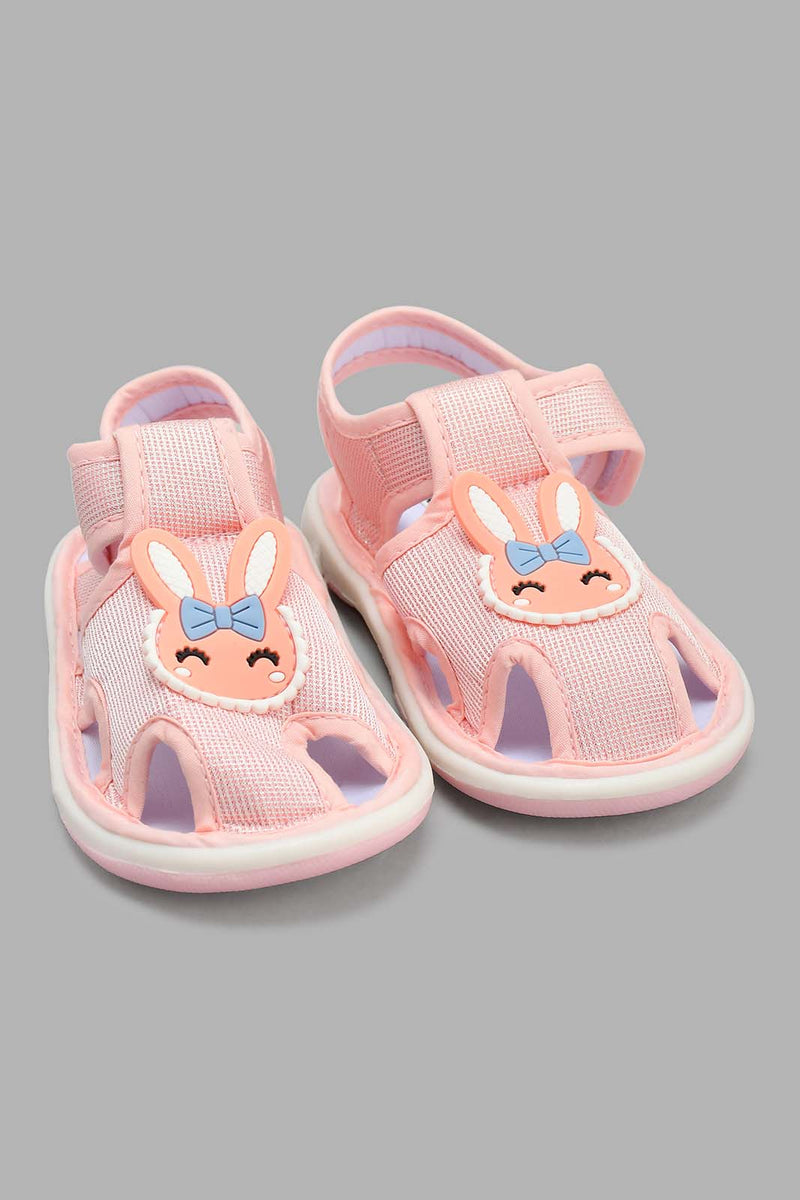 Redtag-Pink-Bunny-Trim-Pump-Pumps-Infant-Girls-1 to 3 Years