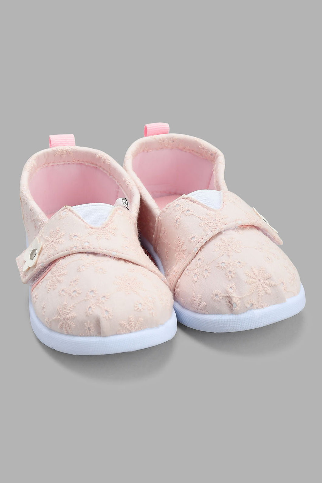 Redtag-Pink-Embroidered-Pump-Pumps-Infant-Girls-1 to 3 Years