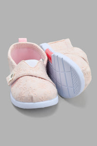 Redtag-Pink-Embroidered-Pump-Pumps-Infant-Girls-1 to 3 Years