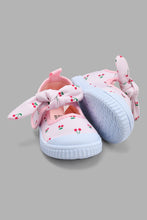 Load image into Gallery viewer, Redtag-Pink-Bow-Trim-Pump-Pumps-Infant-Girls-1 to 3 Years
