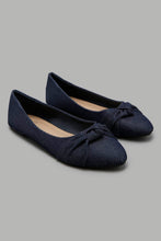 Load image into Gallery viewer, Redtag-Denim-Knotted-Trim-Ballerina-Ballerinas-Senior-Girls-5 to 14 Years
