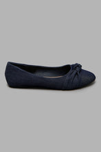 Load image into Gallery viewer, Redtag-Denim-Knotted-Trim-Ballerina-Ballerinas-Senior-Girls-5 to 14 Years
