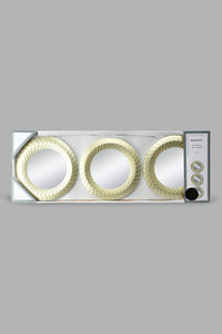 Redtag-Gold-Floral-Decorative-Wall-Mirror-Set(3Piece)-Mirrors-Home-Decor-