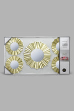 Load image into Gallery viewer, Redtag-Gold-Floral-Decorative-Wall-Mirror-Set(5Piece)-Mirrors-Home-Decor-
