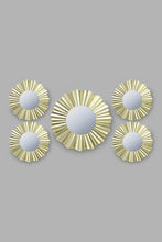 Load image into Gallery viewer, Redtag-Gold-Floral-Decorative-Wall-Mirror-Set(5Piece)-Mirrors-Home-Decor-
