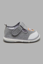 Load image into Gallery viewer, Redtag-Grey-Bear-Trim-Pump-Pumps-Infant-Boys-1 to 3 Years
