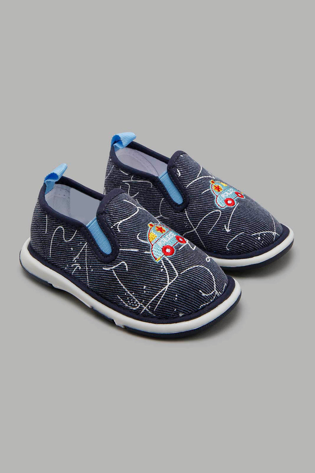 Redtag-Denim-Car-Trim-Pump-Pumps-Infant-Boys-1 to 3 Years