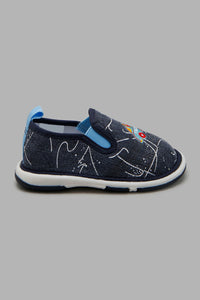 Redtag-Denim-Car-Trim-Pump-Pumps-Infant-Boys-1 to 3 Years