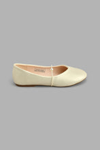 Load image into Gallery viewer, Redtag-Gold-Pearl-Trim-Ballerina-Colour:Gold,-Filter:Girls-Footwear-(5-to-14-Yrs),-GSR-Casual-Shoes,-New-In,-New-In-GSR-FOO,-Non-Sale,-S22A,-Section:Kidswear-Senior-Girls-5 to 14 Years
