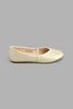 Redtag-Gold-Pearl-Trim-Ballerina-Colour:Gold,-Filter:Girls-Footwear-(5-to-14-Yrs),-GSR-Casual-Shoes,-New-In,-New-In-GSR-FOO,-Non-Sale,-S22A,-Section:Kidswear-Senior-Girls-5 to 14 Years