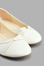 Load image into Gallery viewer, Redtag-White-Shimmer-Ballerina-Colour:White,-Filter:Girls-Footwear-(5-to-14-Yrs),-GSR-Casual-Shoes,-New-In,-New-In-GSR-FOO,-Non-Sale,-S22A,-Section:Kidswear-Senior-Girls-5 to 14 Years
