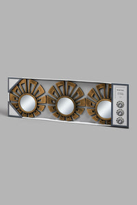Redtag-Gold-Decorative-Wall-Mirror-Set(3Piece)-Wall-Mirrors-Home-Decor-