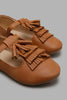 Redtag-Brown-Tassel-Ballerina-Colour:Brown,-Filter:Girls-Footwear-(3-to-5-Yrs),-GIR-Casual-Shoes,-New-In,-New-In-GIR-FOO,-Non-Sale,-S22A,-Section:Kidswear-Girls-3 to 5 Years