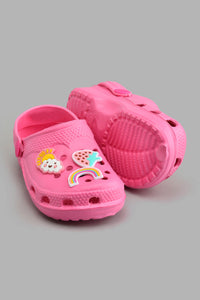 Redtag-Pale-Pink-Rainbow-Trim-Clogs-Colour:Pink,-Filter:Girls-Footwear-(3-to-5-Yrs),-GIR-Flip-Flops,-New-In,-New-In-GIR-FOO,-Non-Sale,-S22A,-Section:Kidswear-Girls-3 to 5 Years