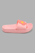 تنزيل الصورة على معرض الصور، Redtag-Pink-Floral-Trim-Slide-Sliders-Girls-3 to 5 Years
