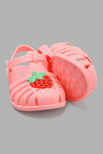 Load image into Gallery viewer, Redtag-Pink-Strawberry-Trim-Clogs-Clogs-Girls-3 to 5 Years
